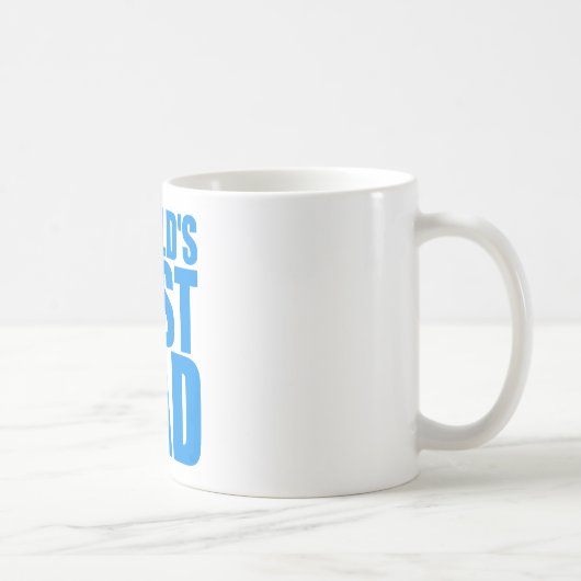 Mug conception bleue des textes de la meilleure fête (Droite)