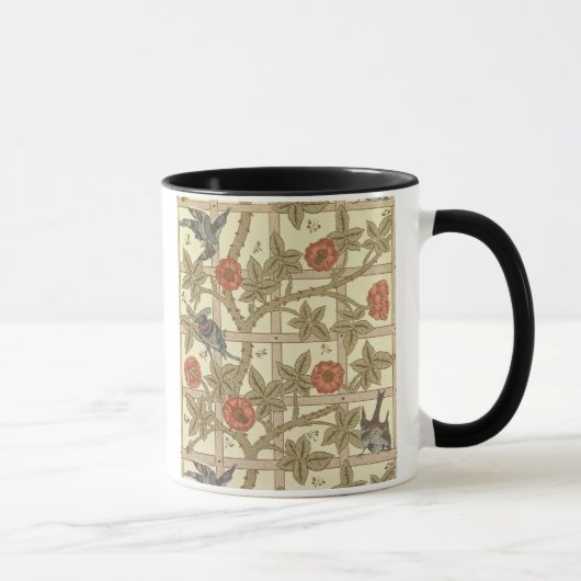 Mug Conception bleue et orange de papier peint de (Droite)
