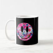 Mug Conception bohème groovy visage souriant fleurs he (Gauche)