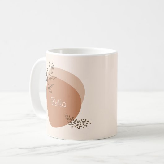 Mug Conception Boho avec message personnel | (Devant gauche)