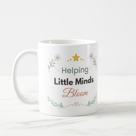 Mug Conception botanique de pâquerette de Tiny Moments (Gauche)