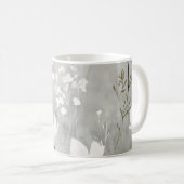 Mug Conception botanique florale à l'aquarelle neutre (Devant droit)