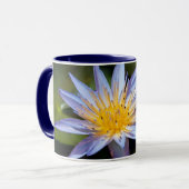 Mug Conception botanique florale de nénuphar tropical (Devant gauche)