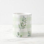 Mug Conception botanique sans couture vert sauge (Centre)
