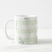 Mug Conception botanique sans couture vert sauge (Gauche)