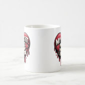Mug Conception cardiaque romantique à goutte (Centre)