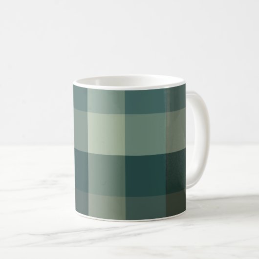 Mug Conception carreaux Vichy vert (Devant droit)