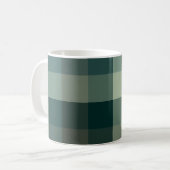Mug Conception carreaux Vichy vert (Devant gauche)