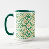 Mug Conception celtique de ferme rustique Art vert vin (Gauche)
