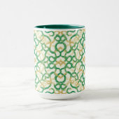 Mug Conception celtique de ferme rustique Art vert vin (Centre)