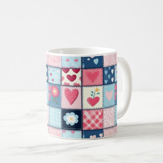 Mug Conception Charming Cute Patchwork (Devant droit)