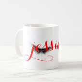 Mug Conception chic féminine Artsy personnalisée de (Devant gauche)