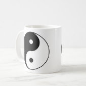 Mug Conception classique blanche noire de symbole de (Devant gauche)
