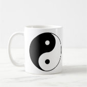 Mug Conception classique blanche noire de symbole de (Gauche)