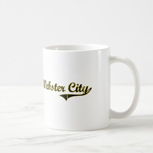 Mug Conception classique de l'Iowa de ville de Webster (Droite)