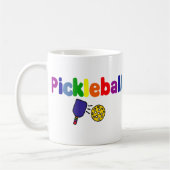 Mug Conception colorée d'art de Pickleball (Gauche)