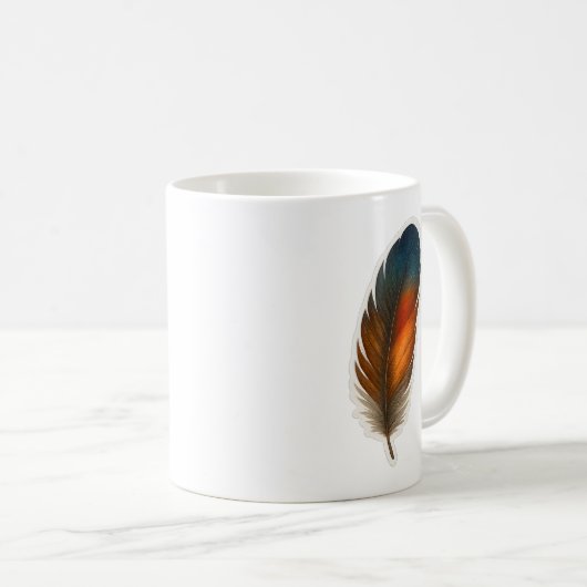 Mug Conception colorée en plumes (Devant droit)