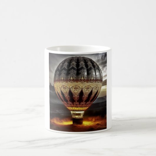 Mug Conception complexe sur montgolfière semi-transpar (Centre)