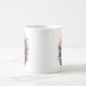 Mug Conception créative de chats de feu et de glace (Centre)