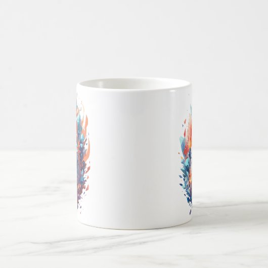 Mug Conception créative de chats de feu et de glace (Centre)