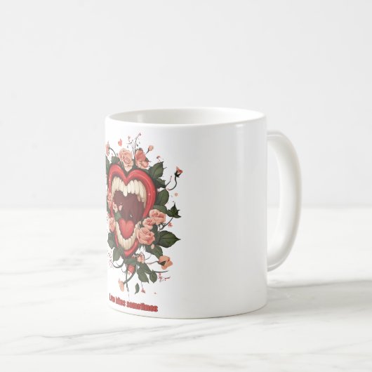 Mug Conception créative de la Saint-Valentin avec coeu (Devant droit)