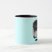 MUG CONCEPTION CRÉATIVE DE PEINTURE ET DE BROSSE NOIRE (Centre)