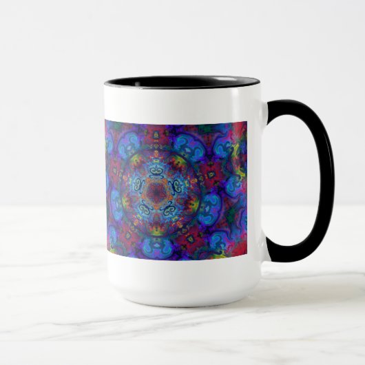 Mug Conception d'abrégé sur art de mandala (Droite)