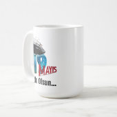 Mug Conception d'affiche d'illustration vectorielle du (Devant gauche)