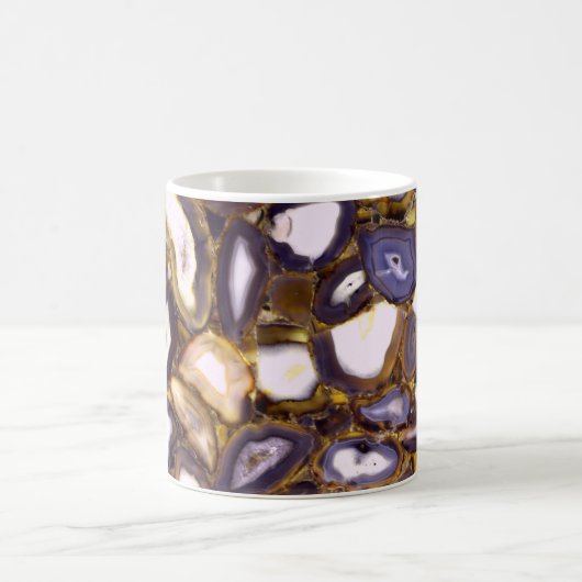 Mug Conception d'Agate blanc Brown violet (Centre)