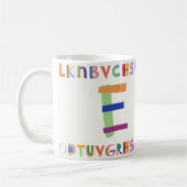 Mug Conception d'alphabet colorée et ludique (Gauche)