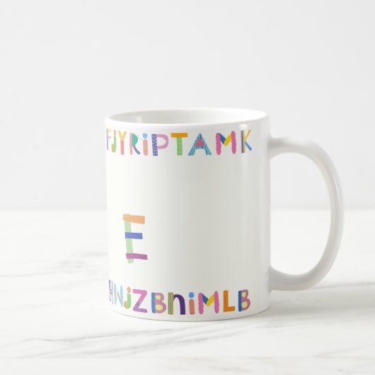 Mug Conception d'alphabet colorée et ludique (Droite)