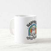 Mug Conception d'amant de chien de queue qui remue de (Devant gauche)
