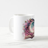 Mug Conception d'amant de livre de fantasy (Devant gauche)