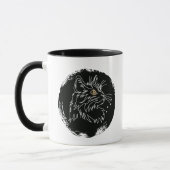 Mug Conception d'amour de chat coupé (Gauche)