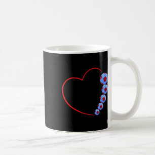 Mug Conception d'amour de football - Fusion de cœur et