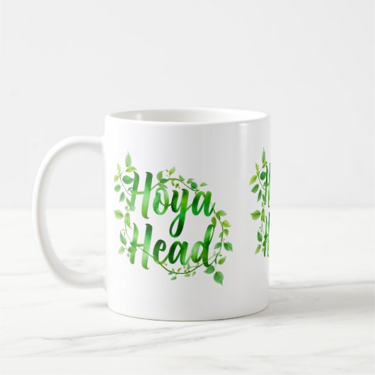 Mug Conception d'amour de plante de tête Hoya – Bot mi (Gauche)