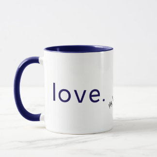 Mug Conception d'amour minimaliste - Cadeau de la Sain