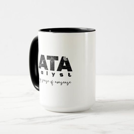 Mug Conception d'analyste de données - Faire sens des  (Devant gauche)