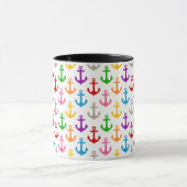 Mug Conception d'ancre de bateau colorée blanche (Centre)