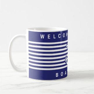 Mug Conception d'ancre nautique bleu marine et blanc r