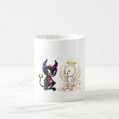 Mug Conception d'ange et de diable mignons, Bien contr (Centre)