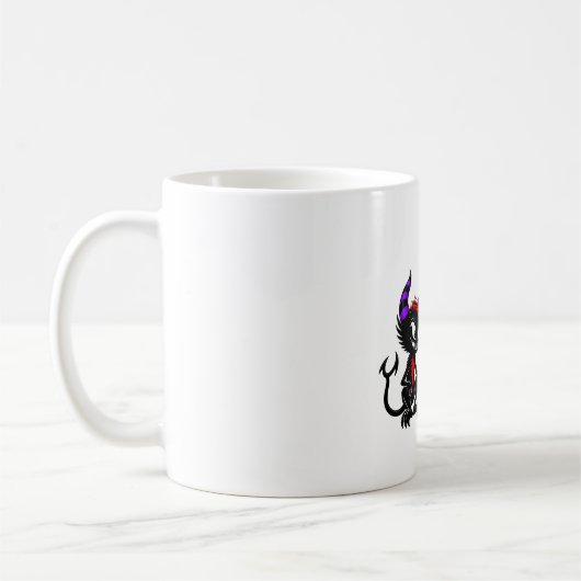 Mug Conception d'ange et de diable mignons, Bien contr (Gauche)