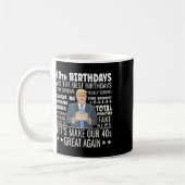 Mug Conception d'anniversaire 40 ans - Citation drôle (Gauche)