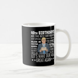 Mug Conception d'anniversaire 40 ans - Citation drôle 