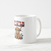 Mug Conception d'anniversaire drôle de vache highland (Devant droit)