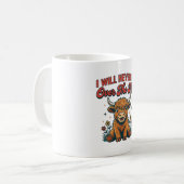 Mug Conception d'anniversaire drôle de vache highland (Devant gauche)