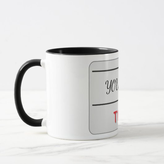 Mug Conception d'appréciation d'équipe (Gauche)