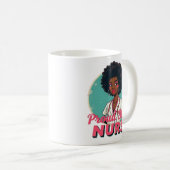 Mug Conception d'appréciation pour infirmière noire fi (Devant droit)