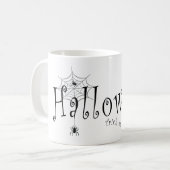 Mug Conception d'araignée d'Halloween farce ou attrape (Devant gauche)