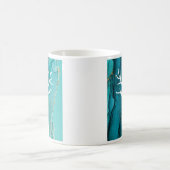 Mug Conception d'arbre abstrait avec fond en marbre (Centre)